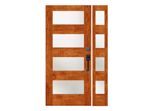 fiberglass door with sidelites