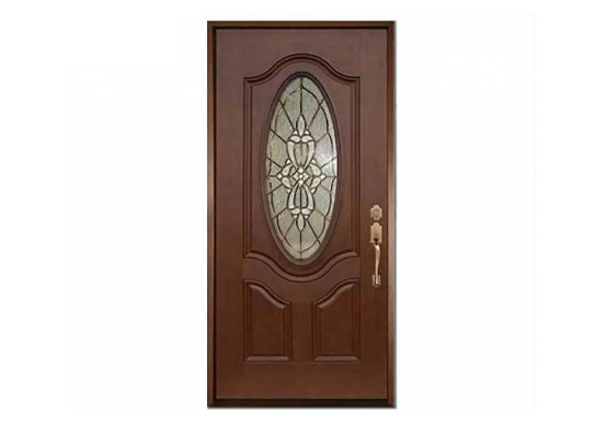 fiberglass mahogany door