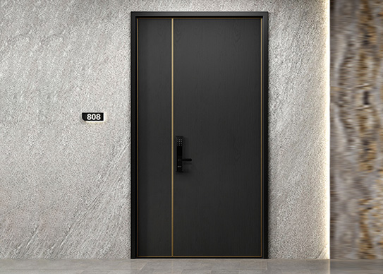 heavy duty solid wooden armored door for entrance door