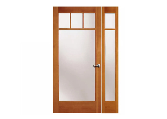mahogany fiberglass craftsman door main door with sidelites