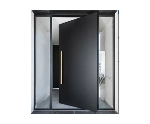 Italian Luxury Design Stainless Steel Entrance Door Exterior Security Front Pivot