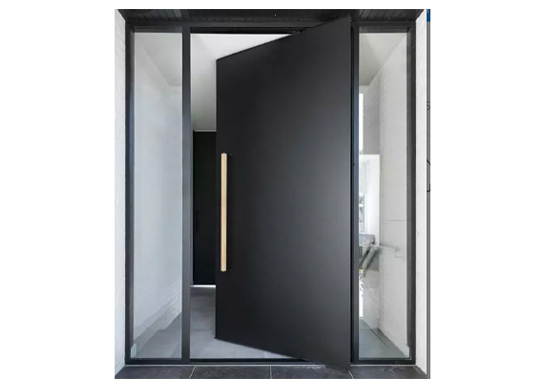 italian luxury design stainless steel entrance door exterior security front pivot
