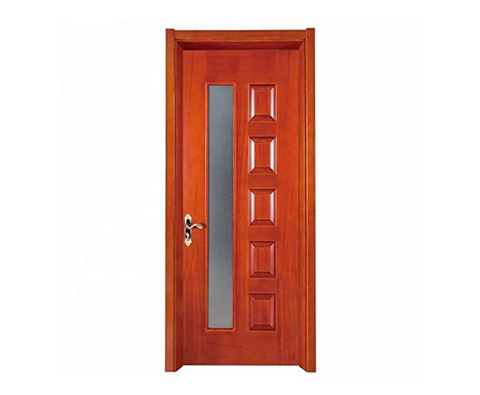 High Quality China Solid Teak MDF Wood Interior Entrance Exterior Modern Bedroom Doors Oak Interior Solid Wood Panel Door