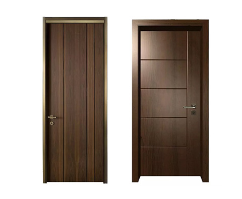 Coffee Color Solid Wood steel High Quality Security Exterior Armored Door
