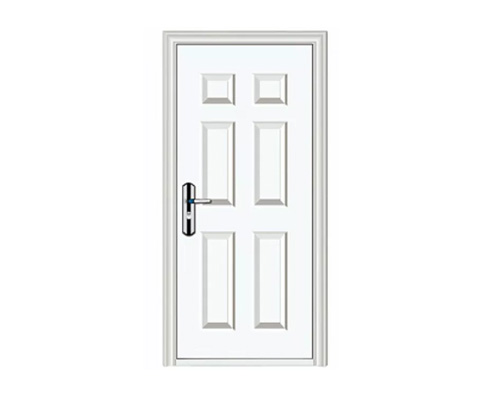 White Color Modern House Design Exterior Decorative Steel Door Interior Style American Door