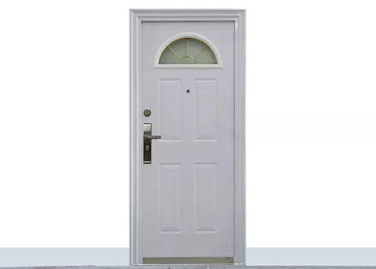 steel white door