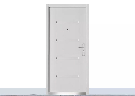 white color modern house design exterior decorative steel door interior style american door